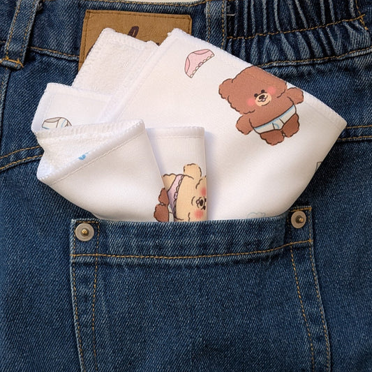 3OHA The☆おぱんてぃーず 総柄ハンカチ