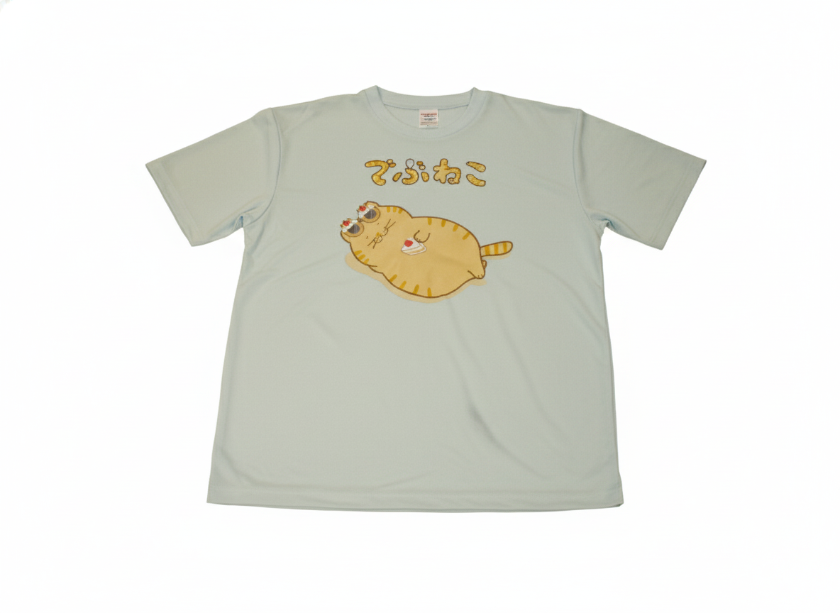 MAD-04 でぶねこ Tシャツ(茶トラ)