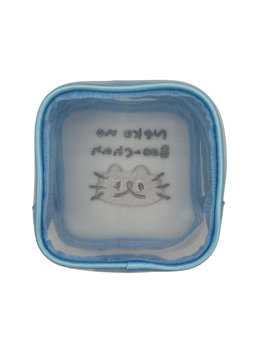 MCB-04 ねこのぶーちゃん 刺繍メッシュポーチ (ぶーちゃん)