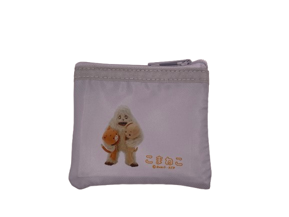 KOM-013 こまねこ メッシュコンパクトポーチ サックスブルー