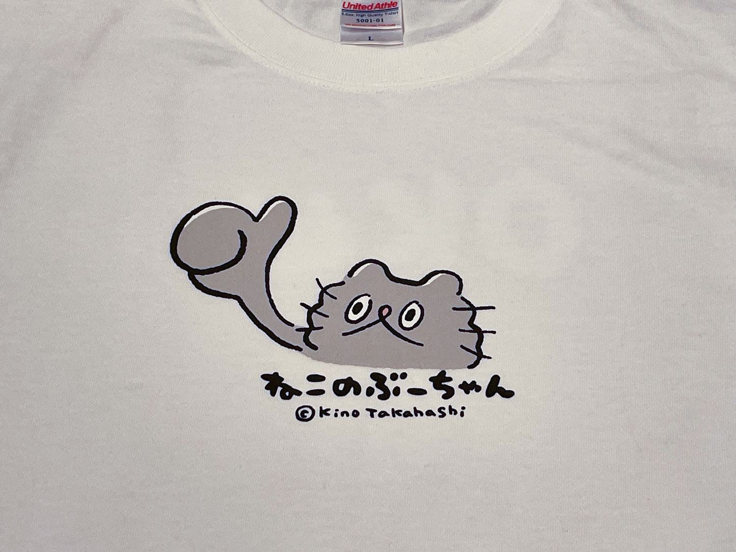 MCB-06 ねこのぶーちゃん Tシャツ(OK)ホワイト