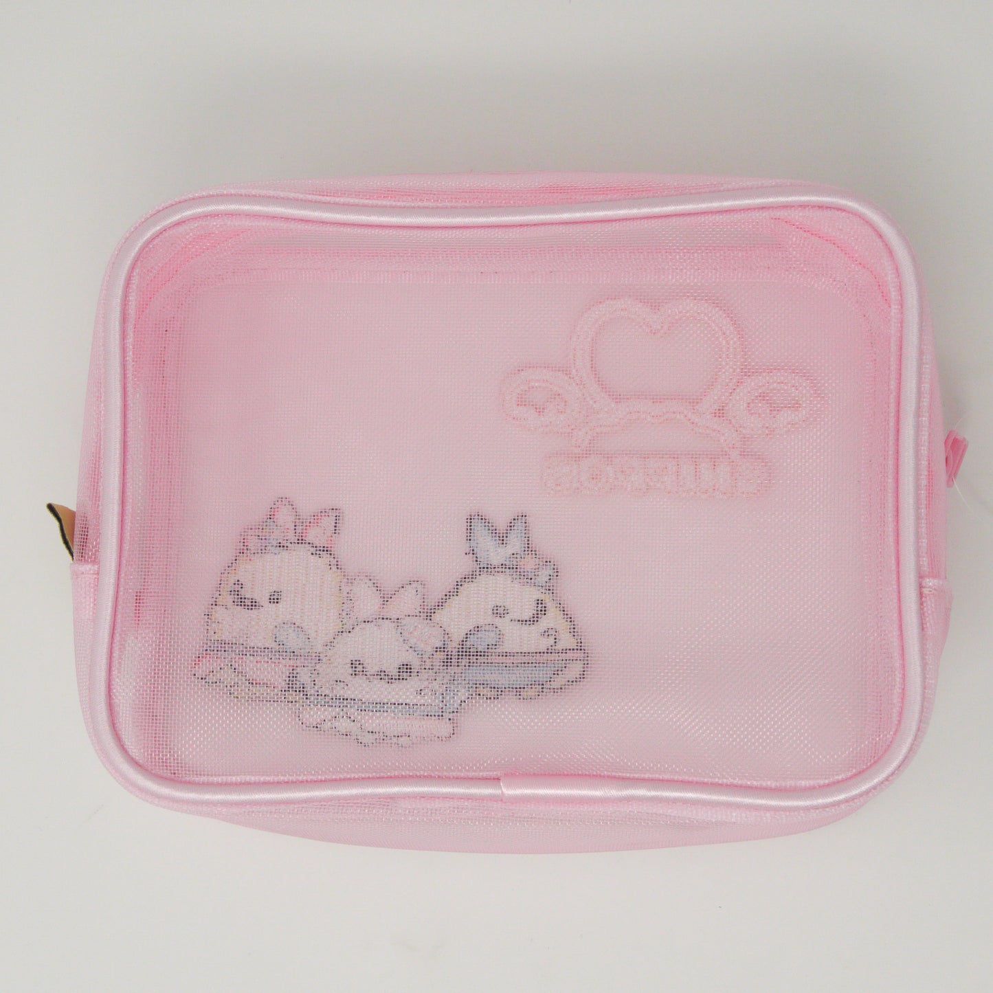 MAS-014 すみっこぐらし刺繍メッシュポーチ(夢みるしっぽず)