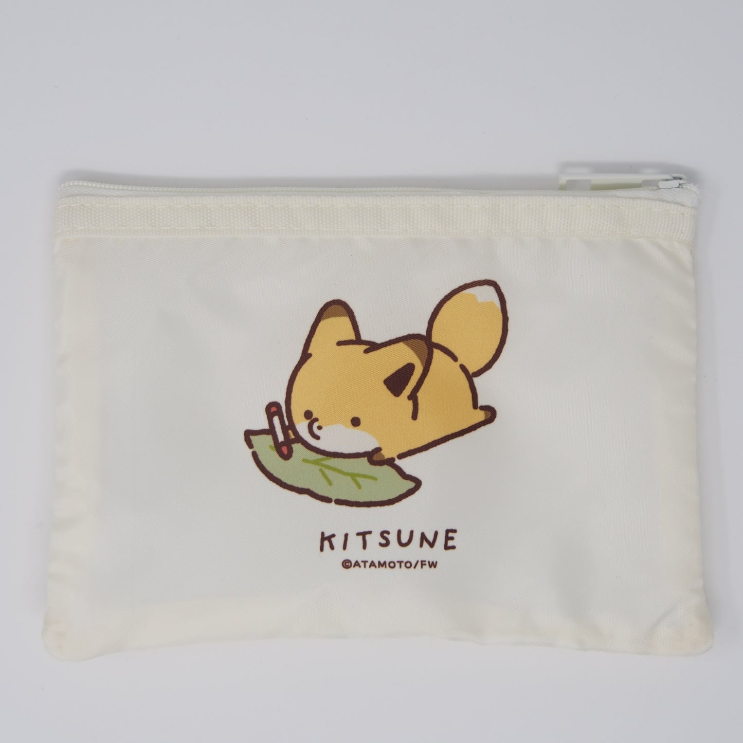 MAT-11 タヌキとキツネ メッシュミニポーチ キツネ
