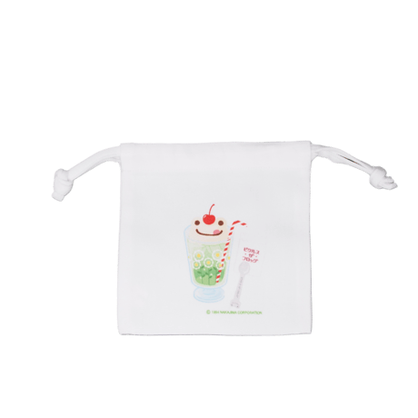かえるのピクルス ミニ巾着(クリームソーダ)