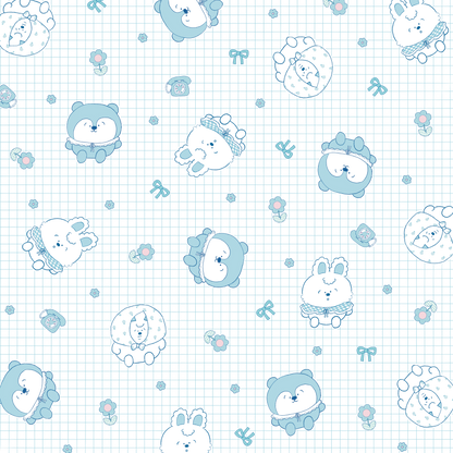 1FM ふんわり倶楽部 メッシュフラットポーチ