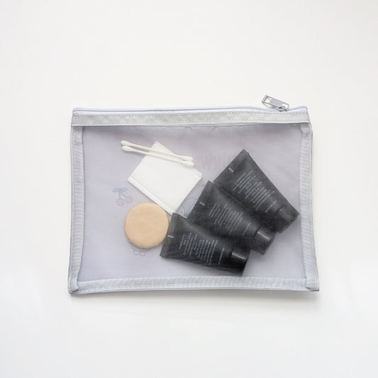 1FM ふんわり倶楽部 メッシュフラットポーチ