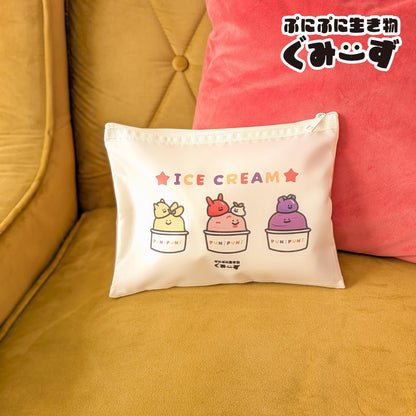 1PM ぷにぷに生き物ぐみーず メッシュフラットポーチ