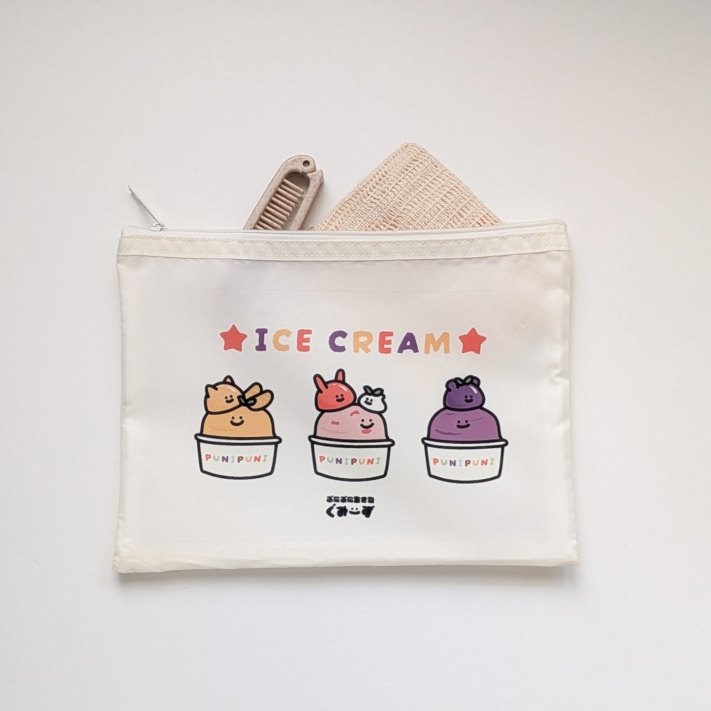 1PM ぷにぷに生き物ぐみーず メッシュフラットポーチ