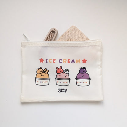 1PM ぷにぷに生き物ぐみーず メッシュフラットポーチ