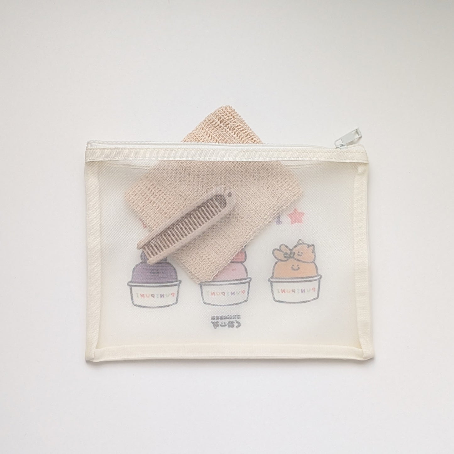 1PM ぷにぷに生き物ぐみーず メッシュフラットポーチ