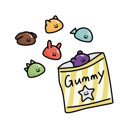 1PT ぷにぷに生き物ぐみーず トートバッグ