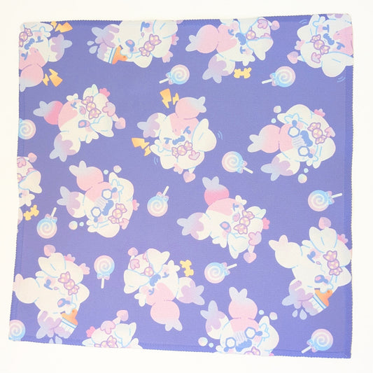 3KHA コウモリおばけのおばっと　総柄ハンカチ