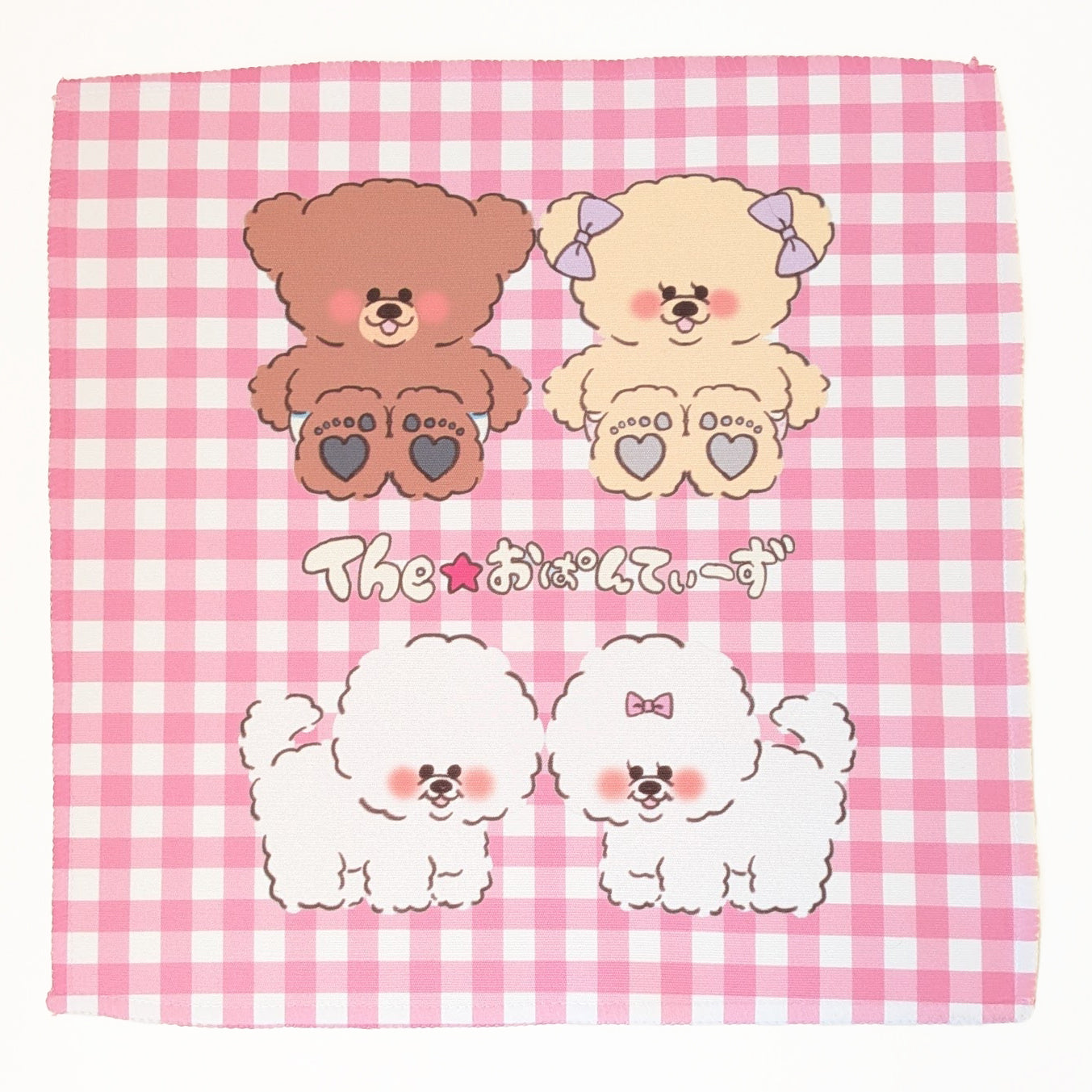 3OHB The☆おぱんてぃーず　ギンガムチェックハンカチ