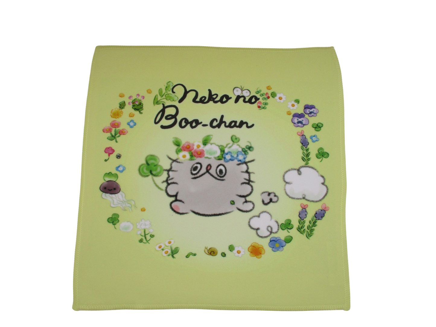 MCB-13 ねこのぶーちゃん くっつくタオル（小花柄）　
