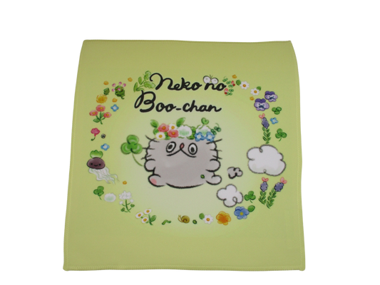 MCB-13 ねこのぶーちゃん くっつくタオル（小花柄）　