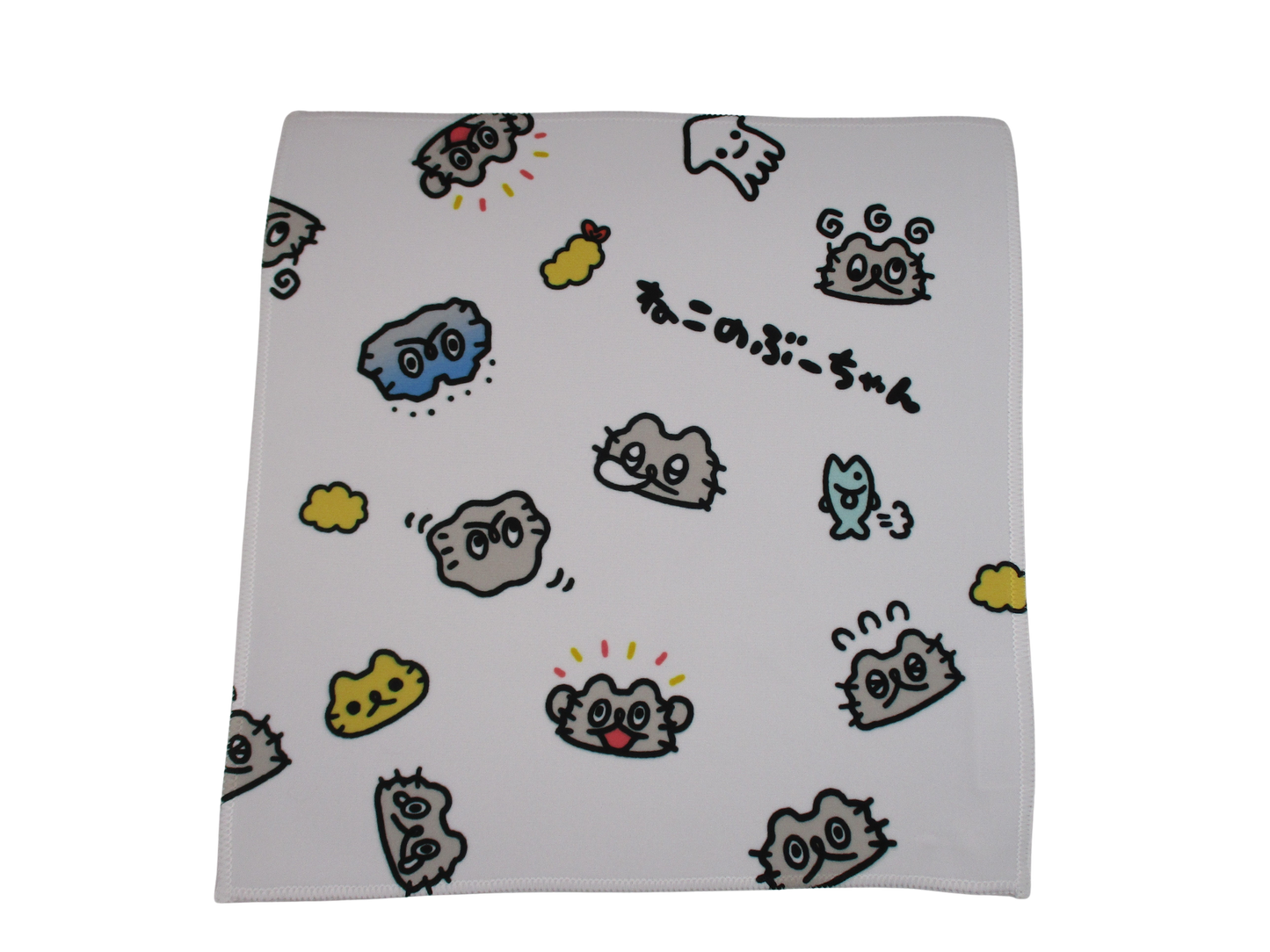 MCB-10 ねこのぶーちゃん くっつくタオル（総柄）　