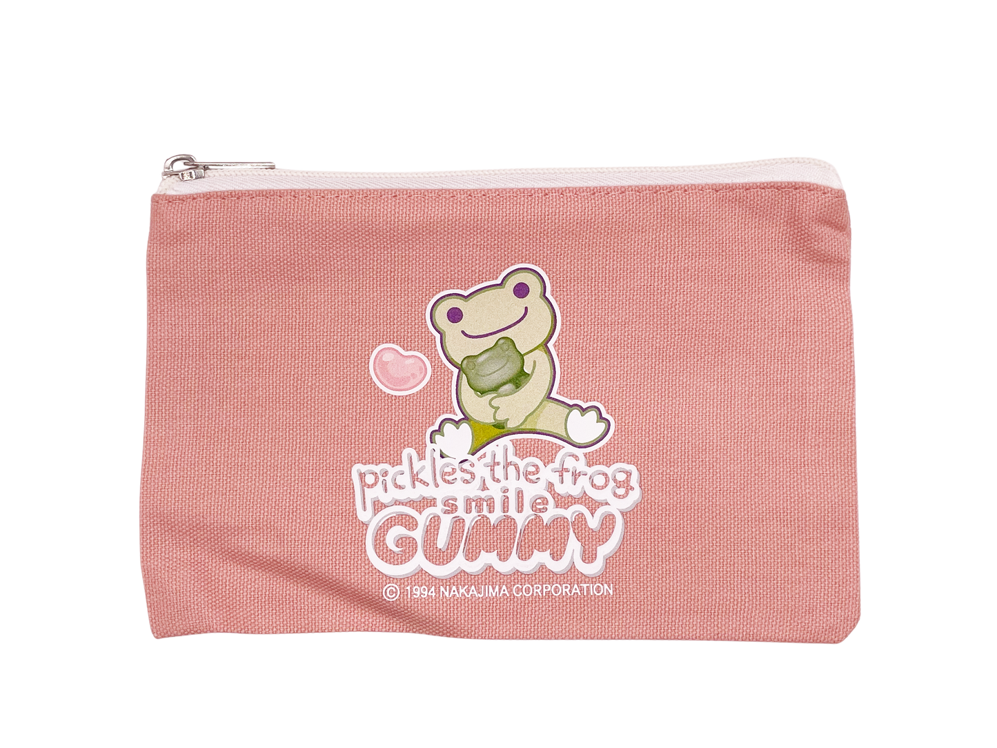 PIC-046 かえるのピクルス　フラットポーチ（PINK）