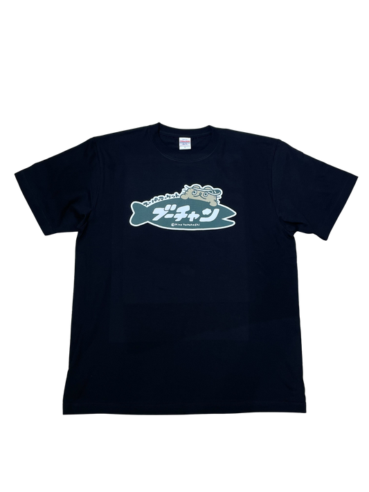 MCB-09 ねこのぶーちゃん Tシャツ（スーパーマーケット）ブラック