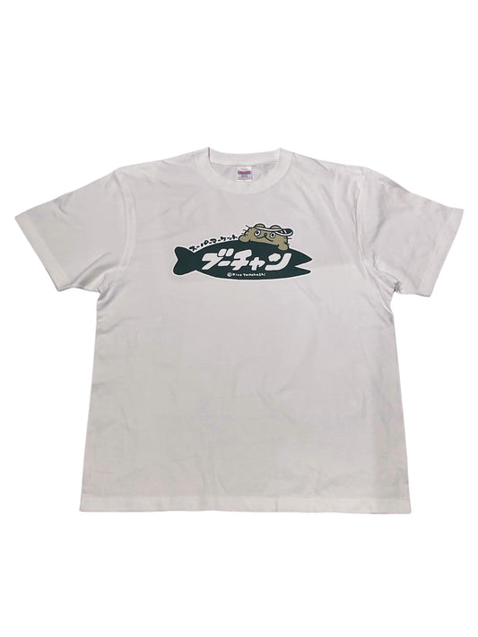 MCB-08 ねこのぶーちゃん Tシャツ（スーパーマーケット）ホワイト
