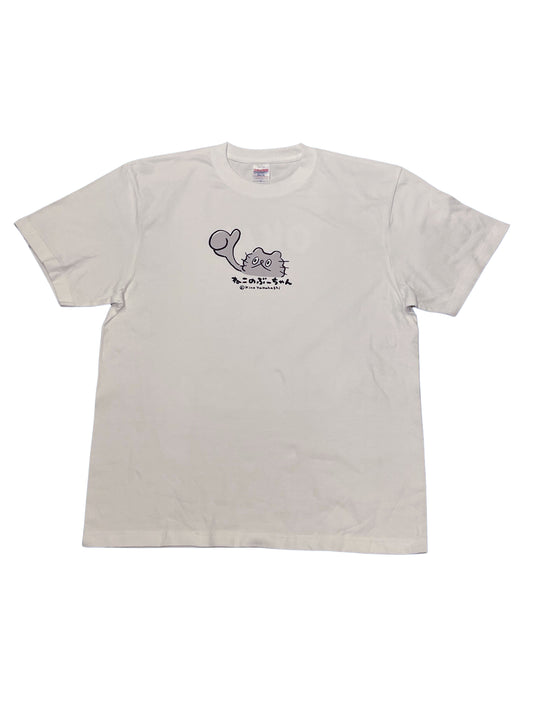 MCB-06 ねこのぶーちゃん Tシャツ（OK）ホワイト