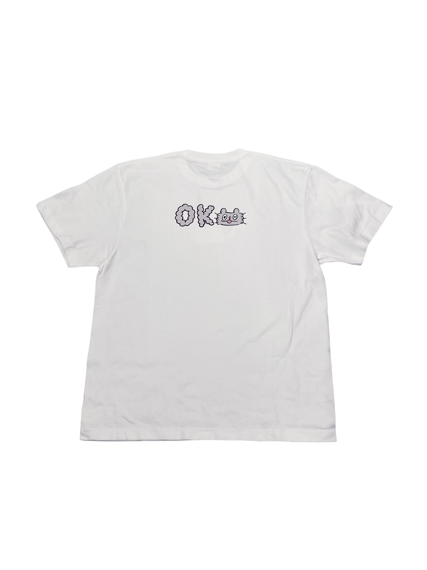 MCB-06 ねこのぶーちゃん Tシャツ（OK）ホワイト