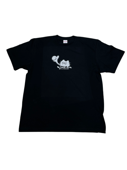 MCB-07 ねこのぶーちゃん Tシャツ（OK）ブラック