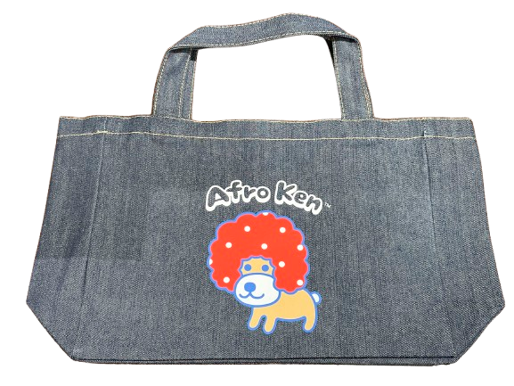 MAAF-014 アフロ犬　デニムフラットポケットトート