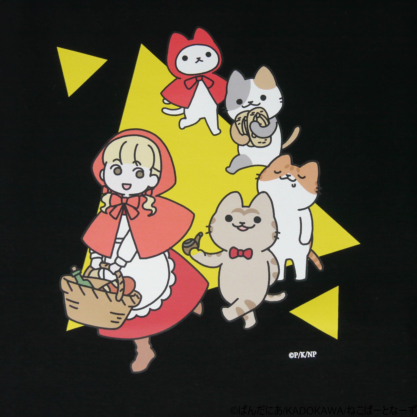 MAU-09 うごく！ねこむかしばなし Tシャツ（行進）キッズ120サイズ