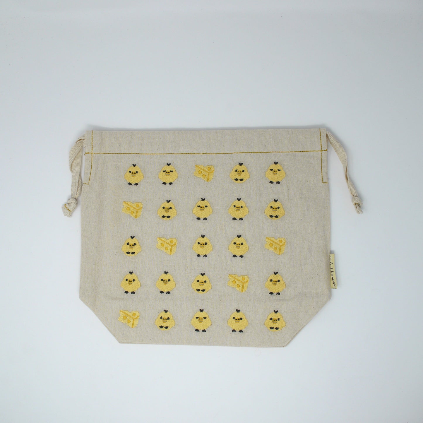 MAR-025 リラックマ刺繍巾着（キイロイトリ）