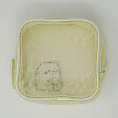 MAS-010 すみっコぐらし刺繍メッシュスクエアポーチ(ねこ)