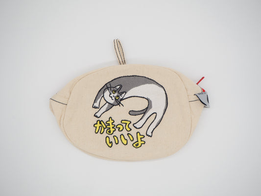 MAC-003 電話猫 かまって刺繍ポーチ