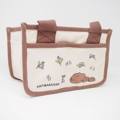 カピバラさん刺繍インテリアトート