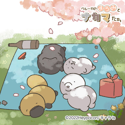 1BT ベルーガのまろみとナカマたち トートバッグ