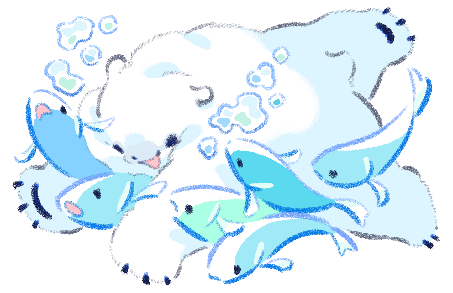 2SM ソルティ・フラフ　メッシュフラットポーチ